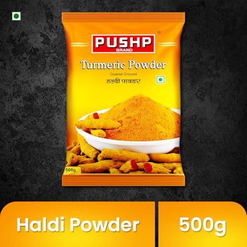 Image of Pushp Brand Turmeric Powder 500gm | Pure & Natural Haldi Powder