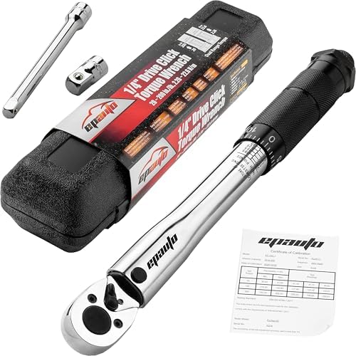 EPAuto 1/4-Inch Drive Click Torque Wrench, 20-200 In.-lb./ 2.26~22.6 Nm