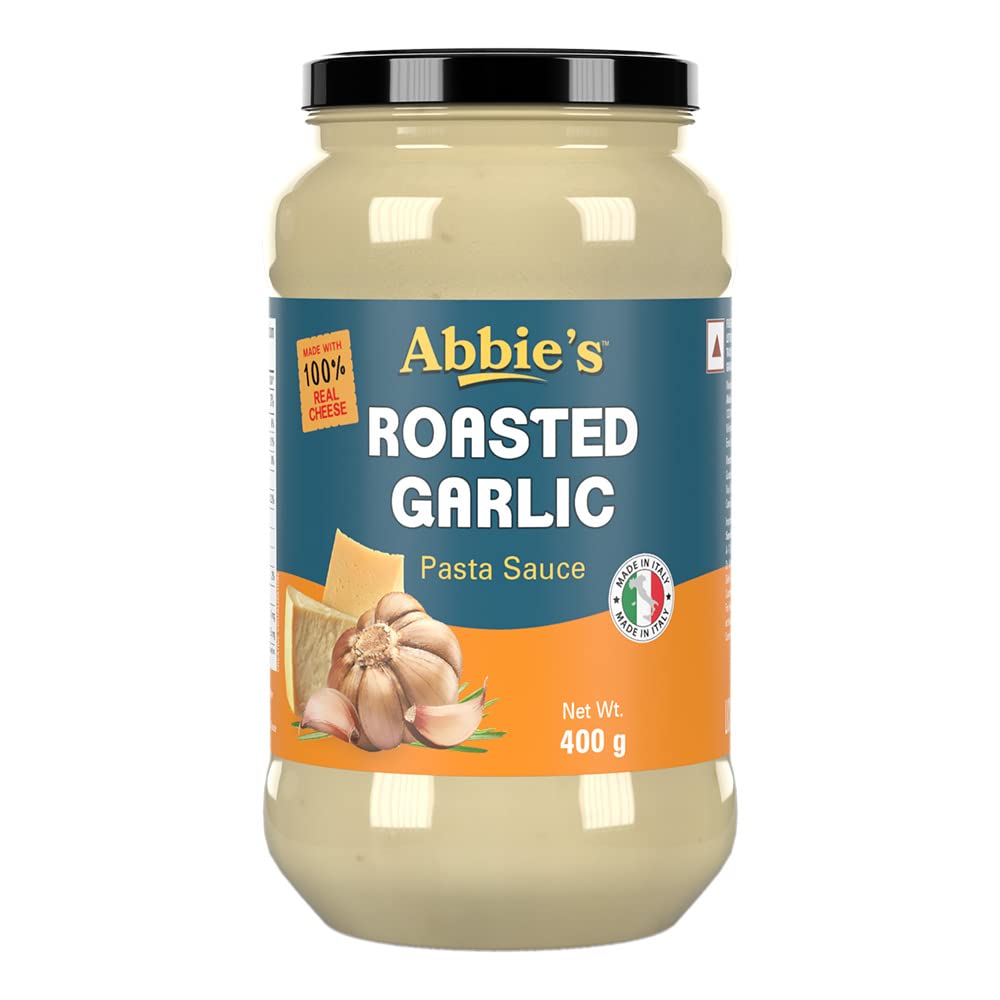 Abbies Roasted Garlic Cheesy White Pasta Sauce 400 Gram|Traditional Italian Sauce|For Pasta And Pizza|Made With Real Cheese|Imported Pasta Sauce (B0C5J65D76) Amazon Price History, Amazon Price Tracker