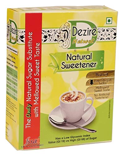 Image of Dezire Natural Low GI Sweetener (GI-19) 350g | Natural Sugar Substitute for Tea, Coffee & Beverages | Low Glycemic Index Sweetener | Low Calorie | Smooth Sweet Taste | Suitable for Everyday Use