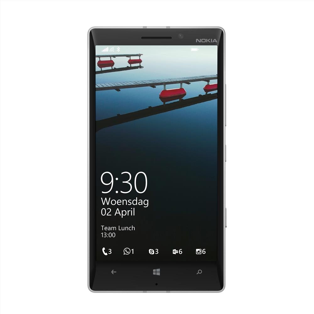 Nokia Lumia 930 Rm 1045 32Gb Factory Unlocked 4G Lte 3G 2G Gsm Simfree Rm 1045 [ 2G 850 900 1800 1900 | 3G 850 900 1900 2100 | 4G Lte 800 900 1800 2100 2600 ] International Version No Warranty WHITE