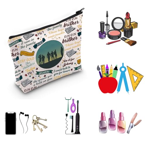 Musical Gift Musical Theater Quotes Makeup Zipper Pouch for Actor Actress (Stay Gold)4