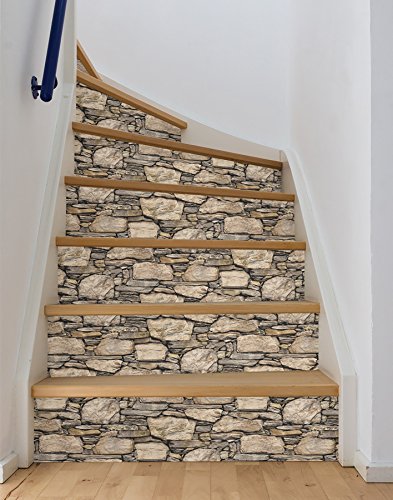 Nuwallpaper Nu2065 Hadrian Stone Wall Peel & Stick Wallpaper, Brown #TOP3