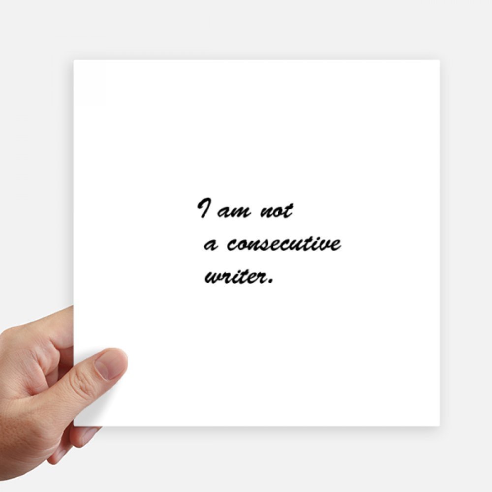 Autocollant carré 20cm citations littéraires déco murale pc et moto sticker multicolore 4Pcs