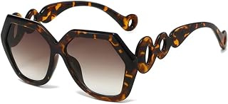 Fashionable Polygon Sunglasses UV400 Protection for Women