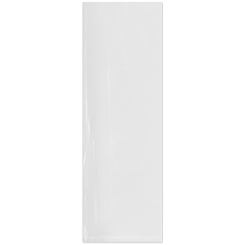 Plymor Bolsas de polietileno de plástico transparente abiertas planas 2 mil 4 x 12 pulgadas caja de 1000