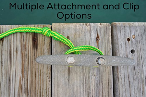 Premium PWC Dock Lines | 2-Pack Heavy Duty Braided Ropes, 3/4’’ x 7ft & 14ft Lengths, with 316 Stainless Steel Clip by Skog Å Kust - image 6