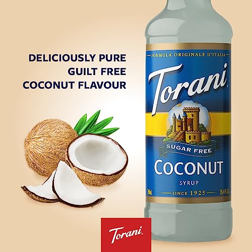 Torani Sugar Free Coconut Flavored Drink Syrup, 25.4 fl oz, 4 Pack - image 3