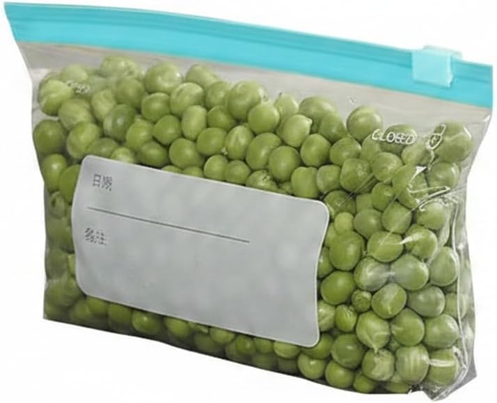 Clear Reusable Silicone Food Storage Bags with Press-to-Close Seal for Fridge, Freezer & Pantry Organization