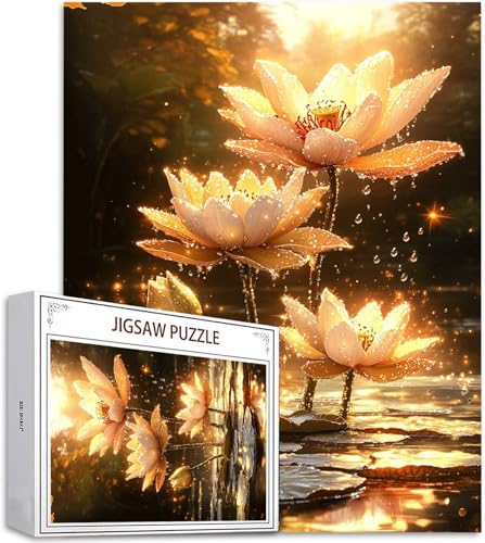 Puzzle 4000 Piezas, Puzzles Adultos, Loto Obra de Arte de Juego de Rompecabezas para Adultos, Lago Pasatiempo Creativo, Diversión, DIY para Decoración del Hogar 141x87cm H-3013