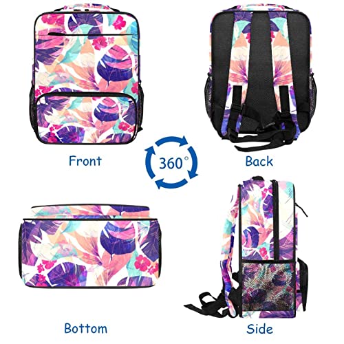 Sac à dos d'école ergonomique multicolore à bretelles réglables