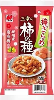 Amazon.co.jp: 三幸製菓 三幸の柿の種 梅ざらめ 118g×6袋 名倉