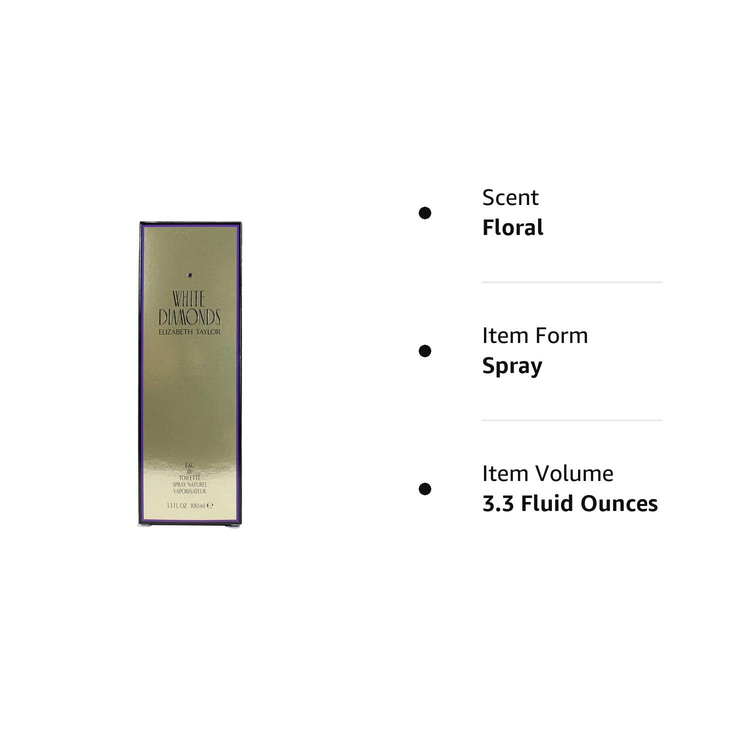Elizabeth Taylor White Diamonds, 3.3 Fluid Ounce