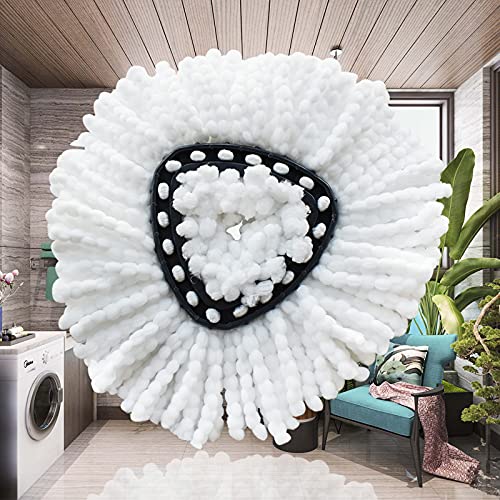 12Pack Spin Mop Replacement Heads For Easywring, Washable And 100% Microfiber Spin Mop Refill Head Replacement, 360° Spinning Micro Replacement Mop Head For Easy House Cleaning Floor Mopping #TOP4
