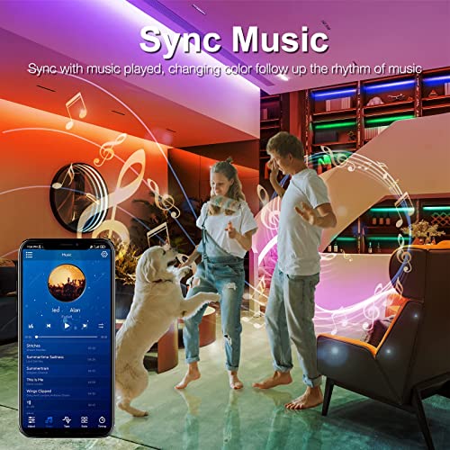 Image of DAYBETTER Led Strip Light for Home Decoration Motion Sensor Light (100 ft Bluetooth)