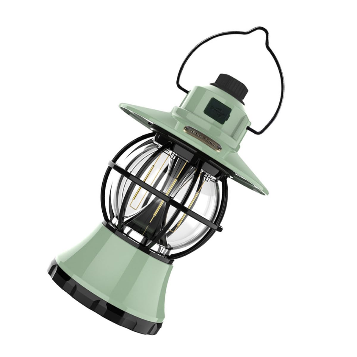 Mipcase Professionelle Tragbare Zeltlampe im Retro Stil mit 3000mah Akku Verschleißfestes Campingzubehör aus Eisen Undpc für Outdoor Zeltcamping