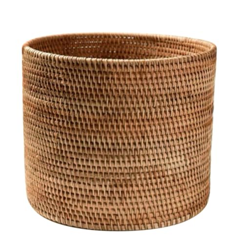 Caneca de basura redonda de ratán Mikikit 24 cm