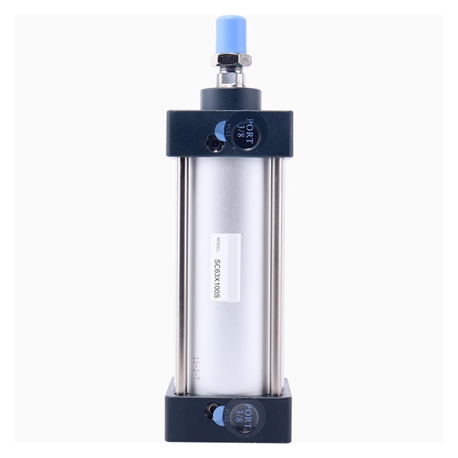 Cylindre pneumatique SC32 haute précision avec tige de poussée renforcée