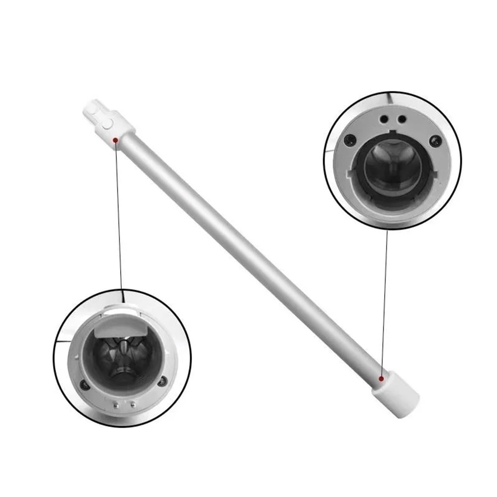 Tubo di prolunga for tubo in alluminio for aspirapolvere wireless/asta telescopica, compatibile con Xiaomi, aspirapolvere 1C G9/G10
