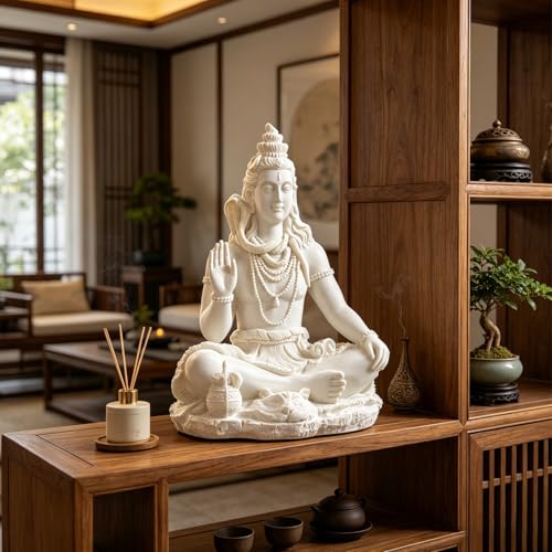Estatua de Shiva, figura de resina de 13 cm de