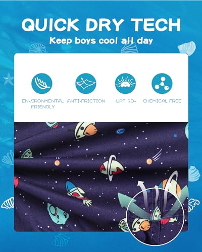 Image of SURF CUZ Boys Swim Trunks Toddler Swim Shorts UPF 50+ Bathing Suit for Boy Swimsuit Quick Dry Mesh Beach Boardshorts Swimwear
