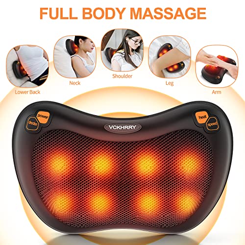 Cojin-Masajeador-Shiatsu-8-Cabezal-de-Masaje-Electrico-Masajeador-Espalda-Con-Funcion-de-Calor-para-Cervical-Piernas-Hombro-Relajacion-Hogar-y-Oficina