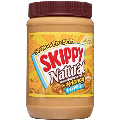 Image of SKIPPY Peanut Butter, Natural Creamy with Honey, 40 Ounce