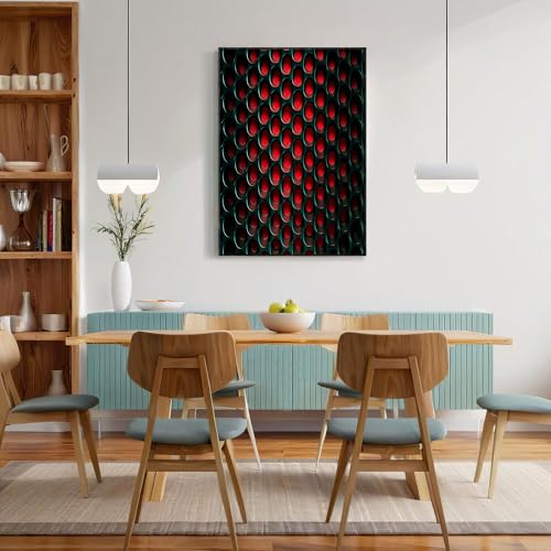 Cuadros de decoración para salón modernos con lienzo geométrico abstracto de 60x80 cm 3