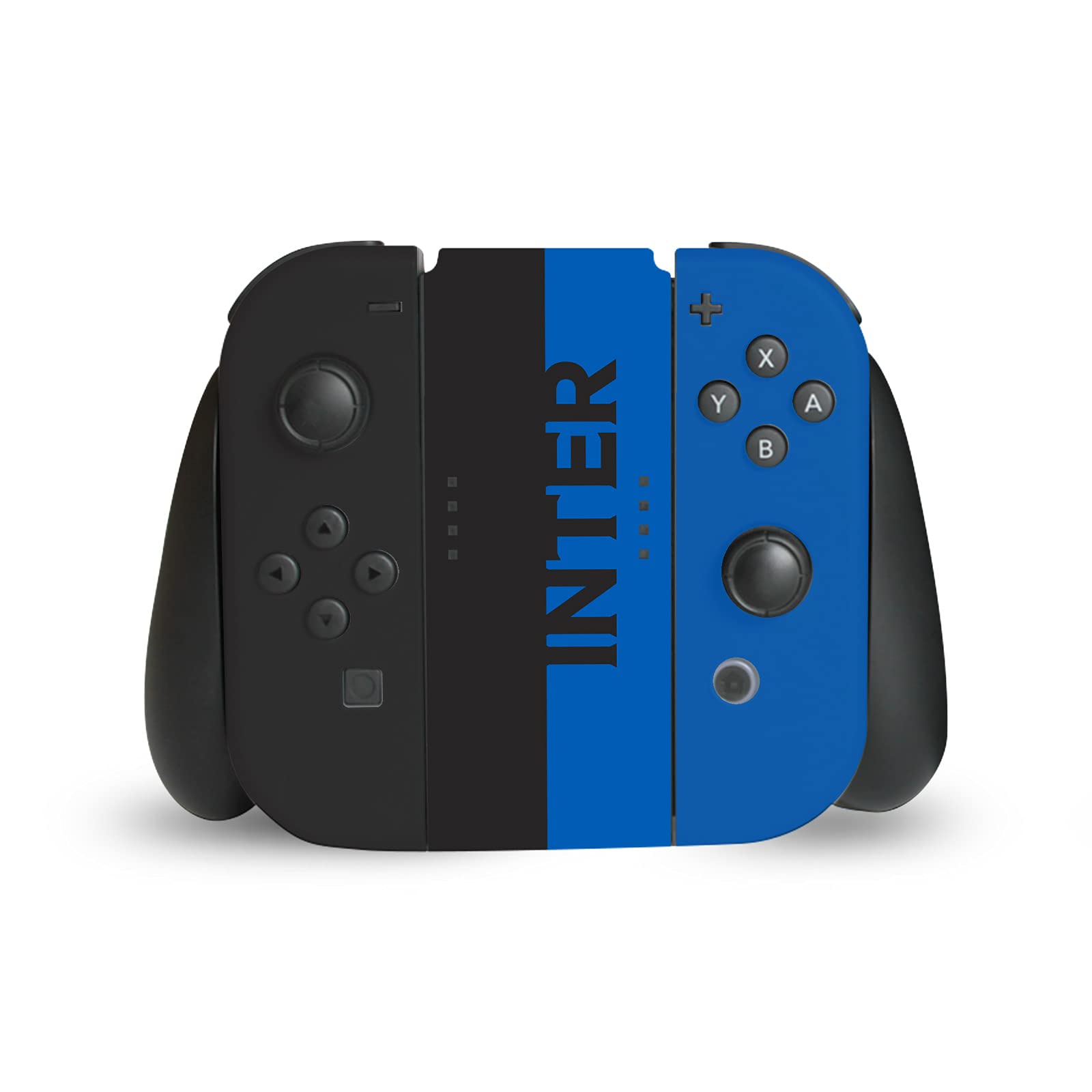 Head Case Designs Licenza Ufficiale Inter Milan Blu E Nero Logo Pieno Vinile Sticker Gaming Pelle Adesivo Compatibile con Nintendo Switch Console & Dock & Joy-con Controller Bundle
