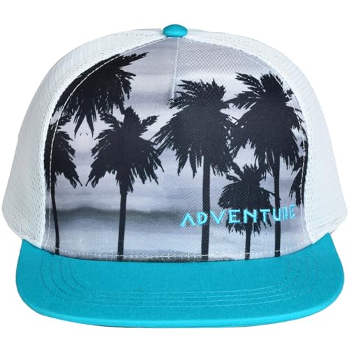 Image of EDTREK Adventure Snapback Hat - Surf Hat - Beach Hat - Hiking Trucker Hat - Flying High Hat