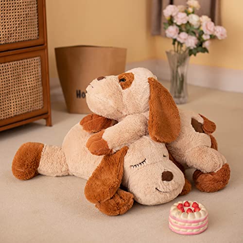 Alwoligag 3 Lbs Weighted Dog Plush Toy 28 ",Large Weighted Plush Animal Toys, Gifts For Adults, Kids, Boys And Girls（Open Eyes） #TOP5