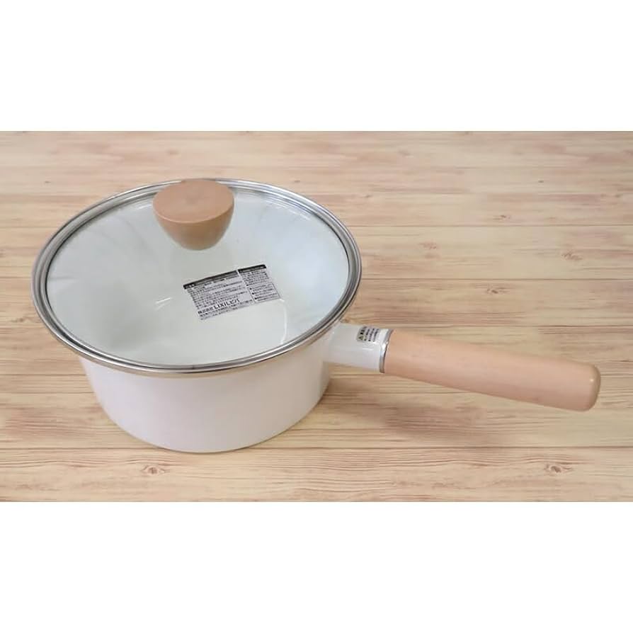 ☘️イマン☘️ イヴ　ホーロー製取っ手付きビード入りストッカーMサイズ イマンイヴ ホーロー片手鍋