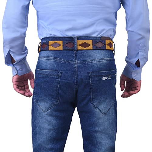 HAND MADE Polo Belt by Master Artisan of Argentine in brown Leather, Gaucho Belt2