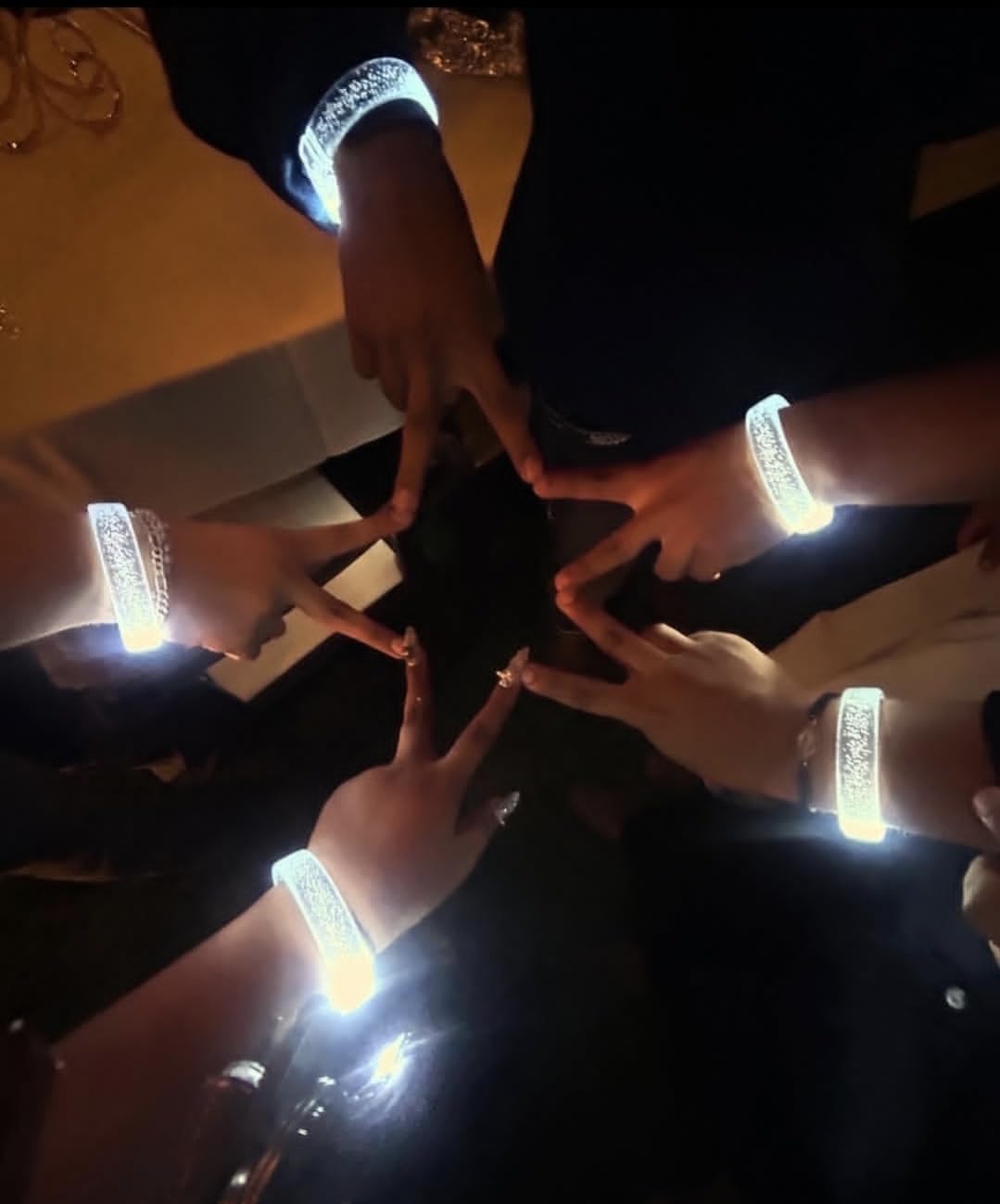 Amazon.com: DAOKEY LED Light up Bracelets, White Glow Wristbands