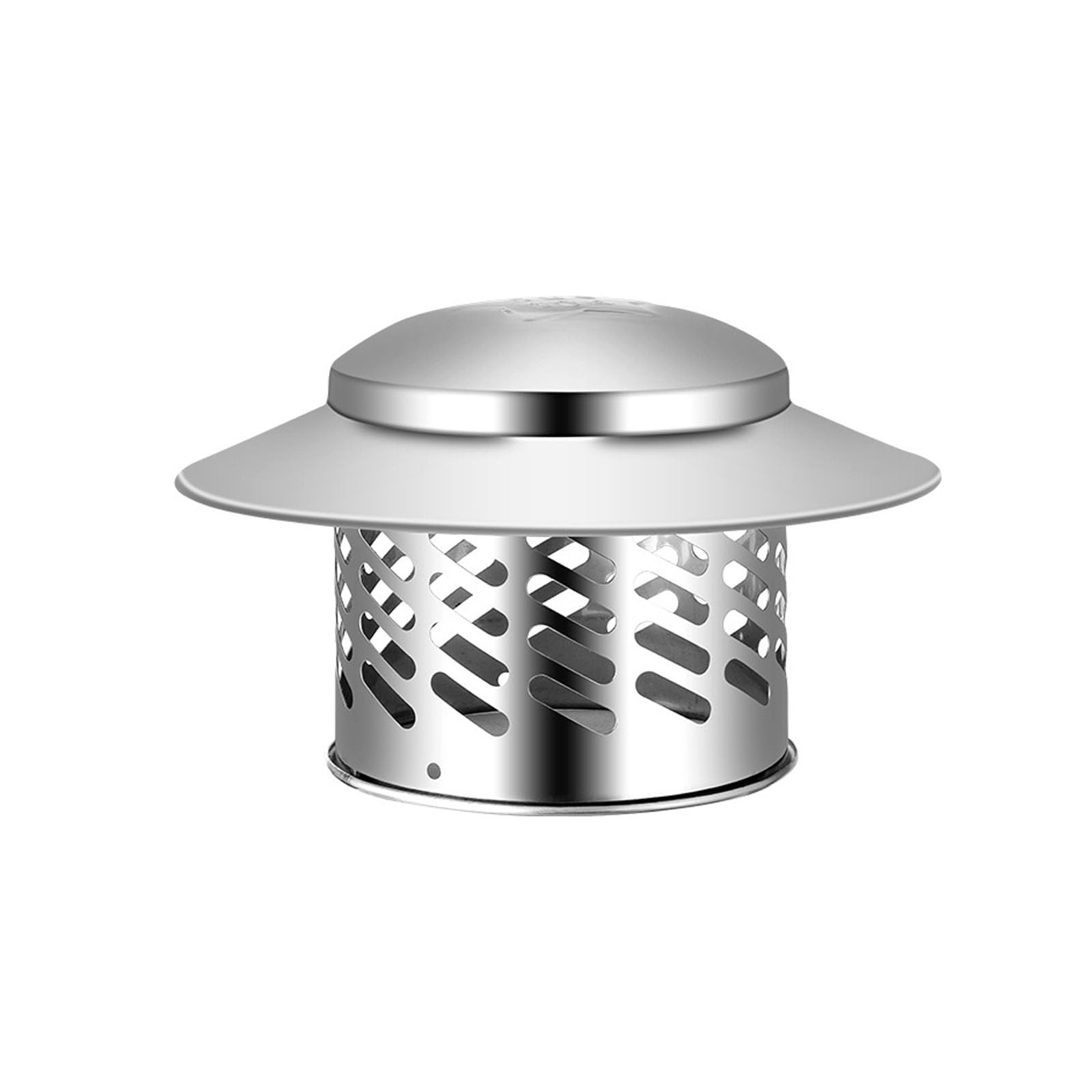 YFBCMXSKG Stainless Steel Chimney Cap，All-Weather Chimney Cap，Round Chimney Cap，Made of 304 Stainless Steel Cold and High Temperature Resistant(24cm*12cm/9.4in*4.7in)