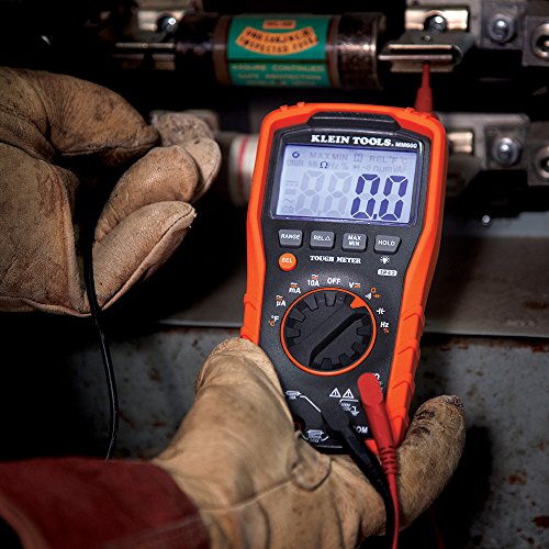 Klein Tools MM600 Multimeter, Digital Auto-Ranging, AC/DC Voltage and Current, Temperature, Frequency, Continuity, More, 1000V, Orange Klein Tools MM600 Multimeter, Digital Auto-Ranging, AC/DC Voltage and Current, Temperature, Frequency, Continuity, More, 1000V, Orange