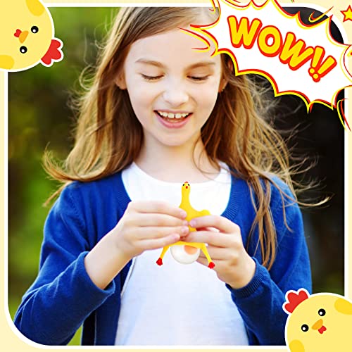Civaner CIVANER-TOYS NOVELTY-042 6 Pieces 10 Cm Funny Rubber Chicken Keychain Novelty Laying Egg Chicken Toys Stress Relieve Toys Venting Anger Rubber Chicken Funny Chicken And Eggs thumb #3