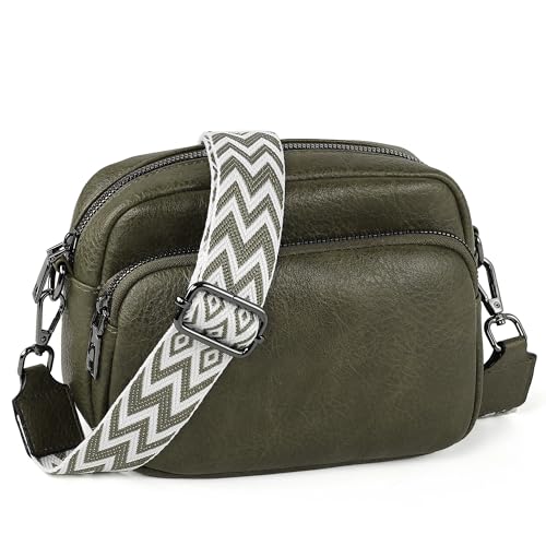 Image of TANTOMI Small Crossbody Bag for Women, Vegan Leather Shoulder Bags for Women, Travel Purse with Adjustable Shoulder Strap