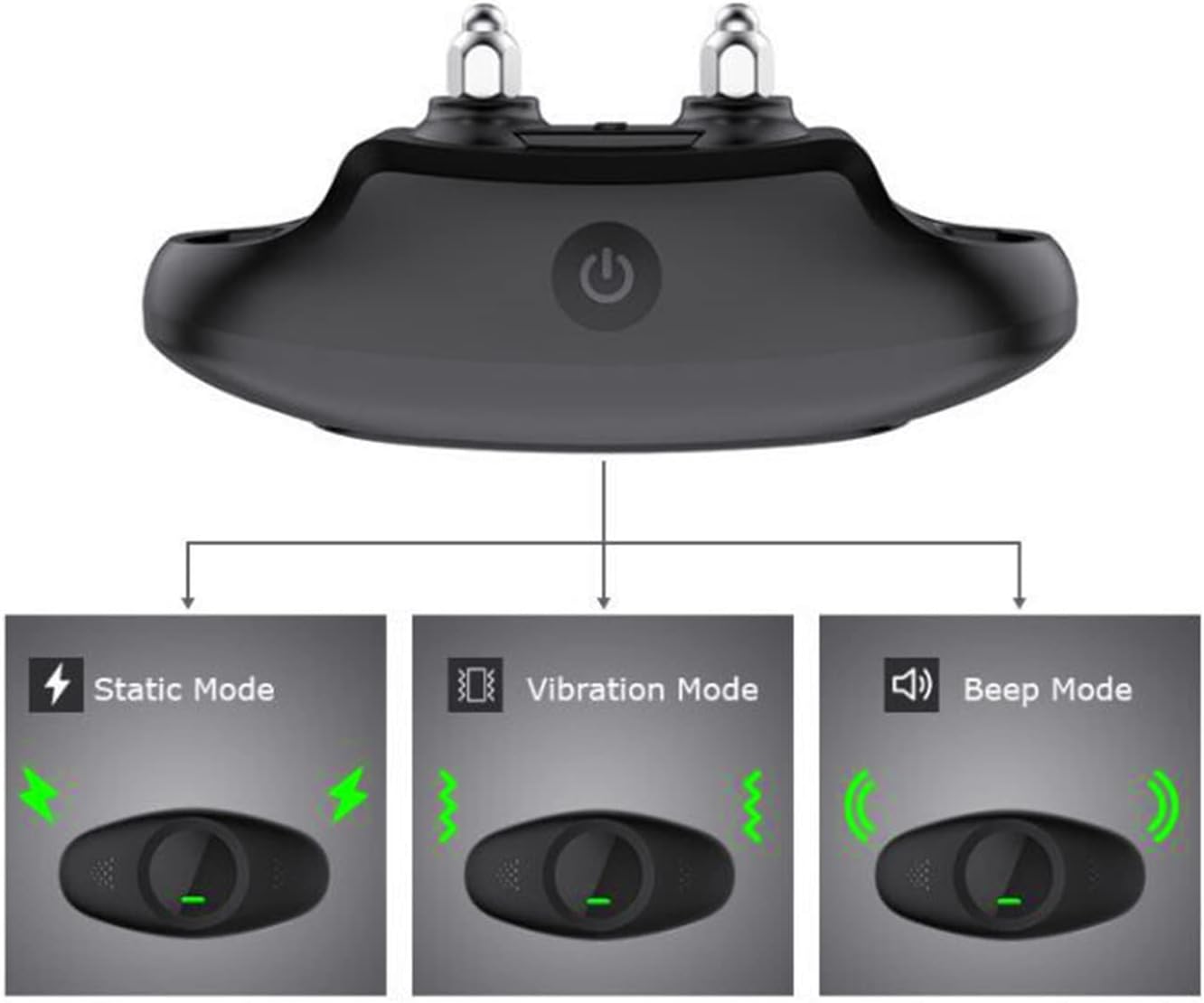 Remote Dog Training Collar Electronic with Care Anti-bark Vibration, Beep, or Shock, Rechargeable, Waterproof IPX7