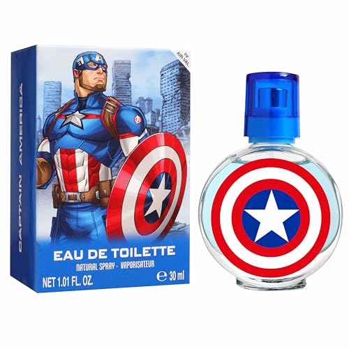 Air Val Captain America - Eau De Toilette Per Bambini, 30 Ml