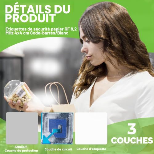 Étiquettes EAS RF 8,2MHz ShopControl anti-vol pour commerces - 7