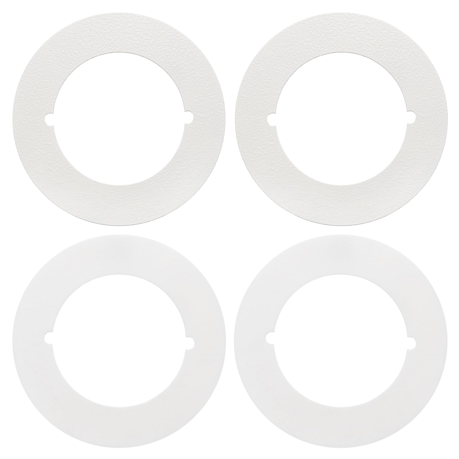 PATIKIL Door Knob Plates, 2 Pcs Round Plate Cover for Door Deadbolt Double Side Knob Handle Repair Kit Cover Filler Fixing Repair Backplate, White