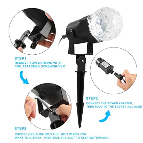 ICOCO Proiettore Luci LED impermeabile IP44 Luci