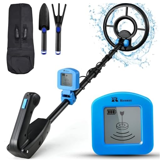 Metal Detector for Kids - Kid Metal Detector Junior 7.4 Inch Waterproof Search Coil Junior Metal Detector LCD 24 Inch to 35 Inch Adjustable Stem Buzzer Vibration Sound 2 Pouds Lightweight Easy to Use