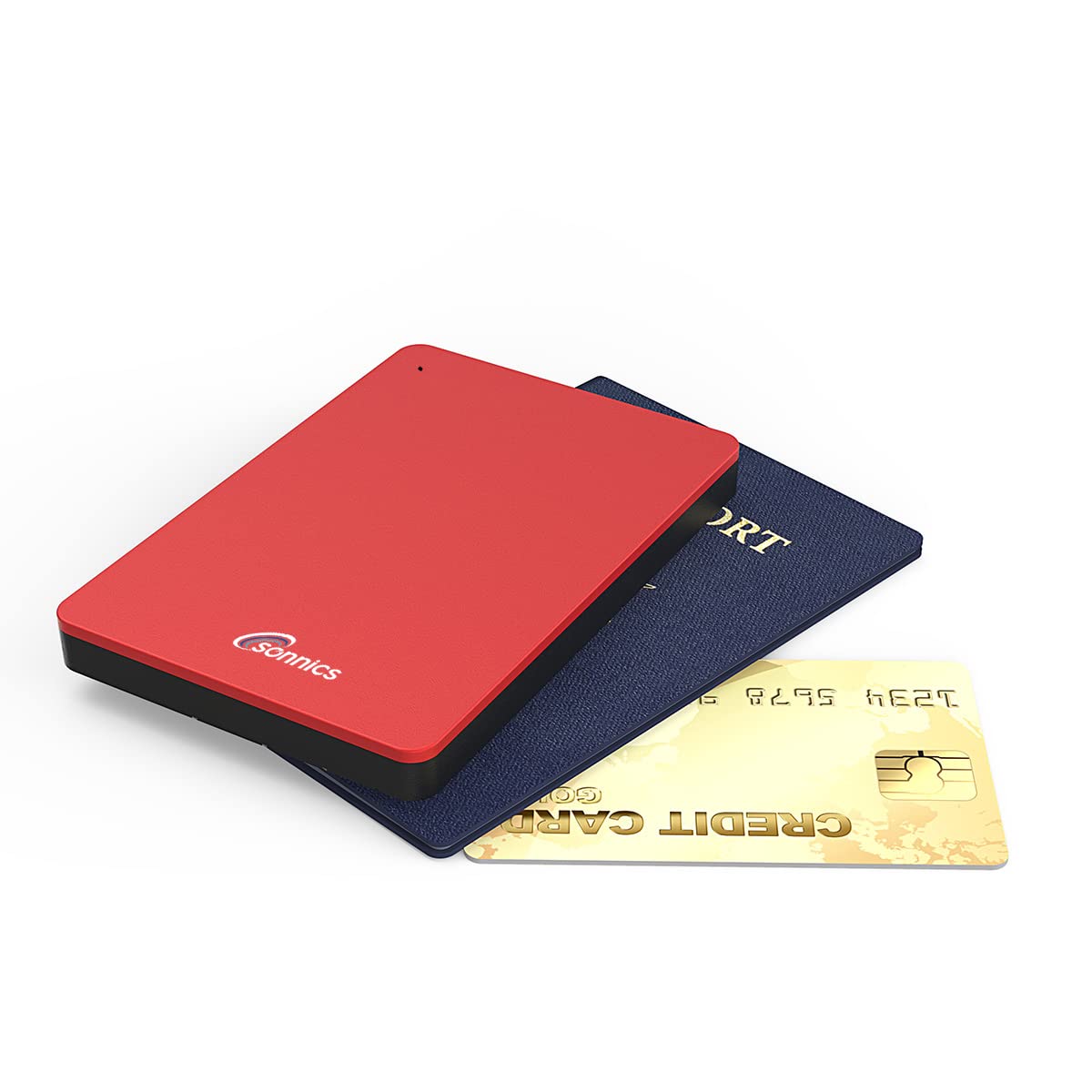 Sonnics SSD portatile da 1 TB (rosso) USB 3.1 compatibile con PC Windows, Mac, Smart TV, Xbox One e PS4