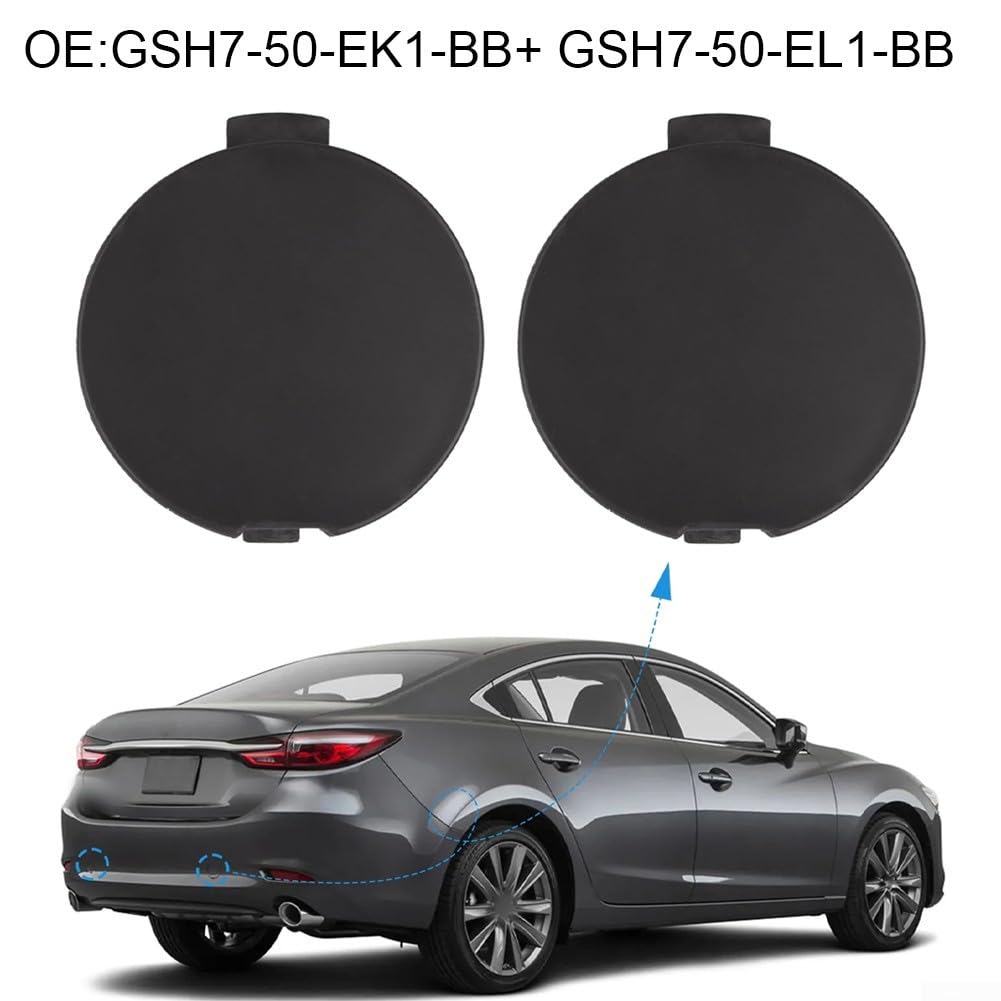 Pair Towing Hook Eye for 6 (2018–2021) – Left & Right Side, OEM Replacement GSH7-50-EK1-BB / GSH7-50-EL1-BB, Long lasting Plastic — view 3