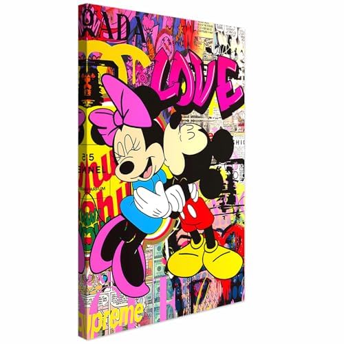 Peinture artistique Disney tableau sur toile premium encadré