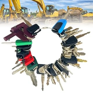Heavy Equipment Keys Set 42 Pcs,Plant Keys for Machinery,Ignition Starter Plant Key Set,Compatible with John Deere Case Caterpillar Komatsu JCB Kubota Bobcat JLG Etc,Excavators Graders Bulldozers