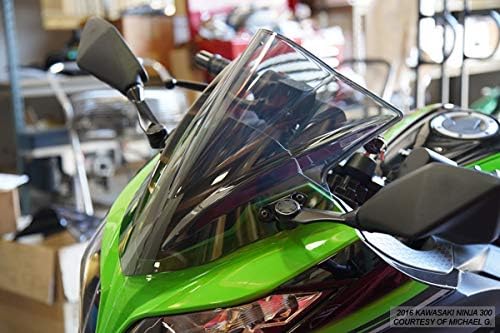 Race Series Windscreens Windshield Fits Kawasaki Ninja 300 2013-17 SMOKE