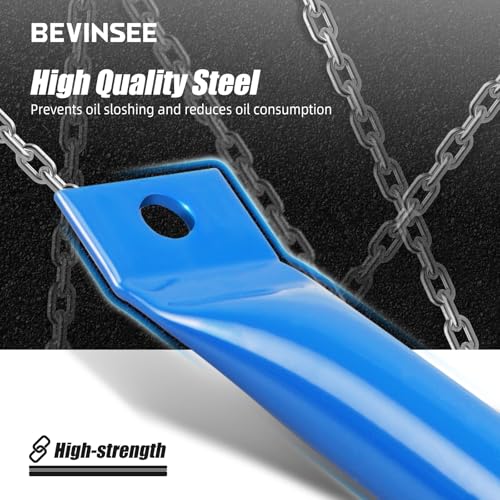 Image of Bevinsee V Cover Braces Kidney Bars Compatible with E90 E91 E92 E93 320i 323i 325i 328i 330i 335d 335i 335is 335xi 2006-2013 Aluminum Front Grille Inserts Brace Wrap Stripes Covers, Blue